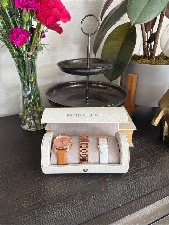 Michael Kors Accessories - Michael Kors Libby Rose Gold Watch Set MK2670 NWT